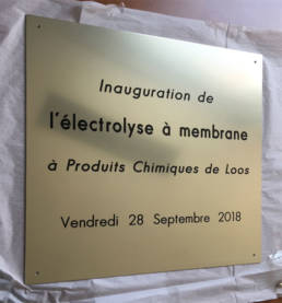 Plaque d'inauguration pour une entreprise - plaque d'inauguration pour les collectivité