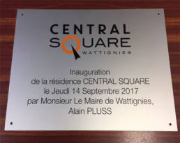 Plaque d'Inauguration - Plaque commémorative - Plaque de Mairie - Plaque de syndic