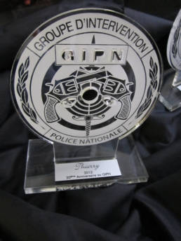 Création de Trophée GIPN Trophée de la Police Nationale Cadeau personnalisé