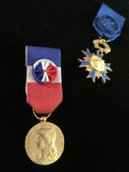 Médailles ONM et Médaille du travail
